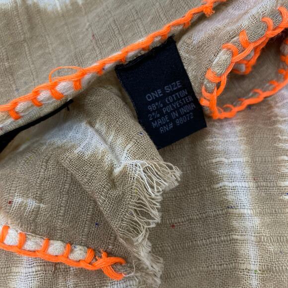 Steve Madden Women's One Size Wrap Oversize Tie Dye Contrast Stitching NEW - Picture 4 of 5